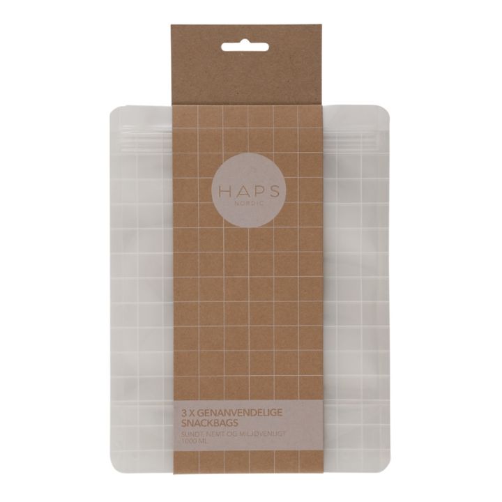Snack bag réutilisable 1000 ml - Set de 3- Image produit n°1