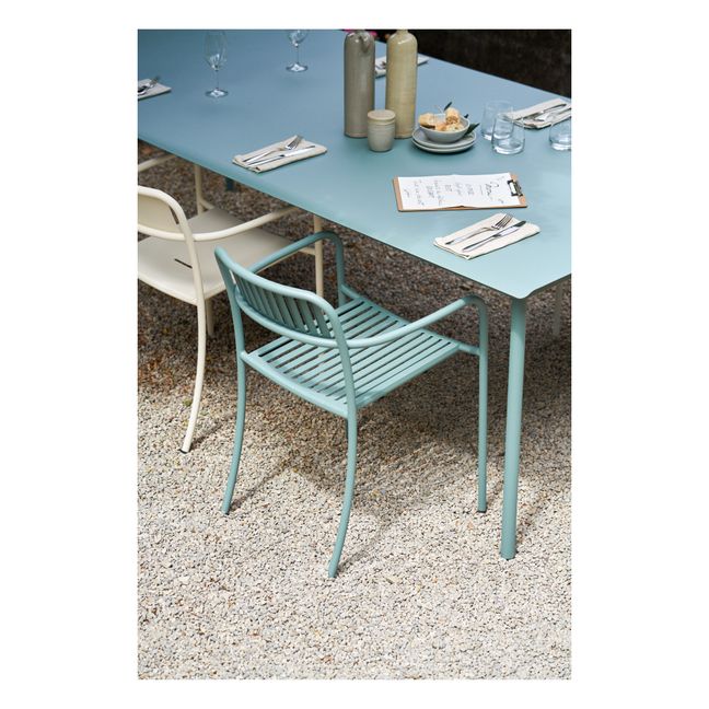 Fauteuil outdoor Patio en inox | Vert Lichen