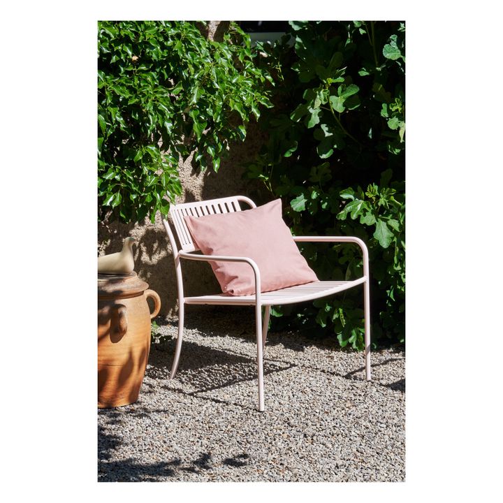 Patio Stainless Steel Outdoor Lounge Chair  Powder pink- Product image n°1