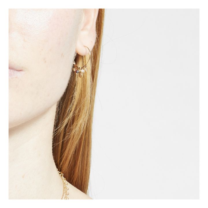 Suzie Hoop Earrings | Pink- Product image n°1