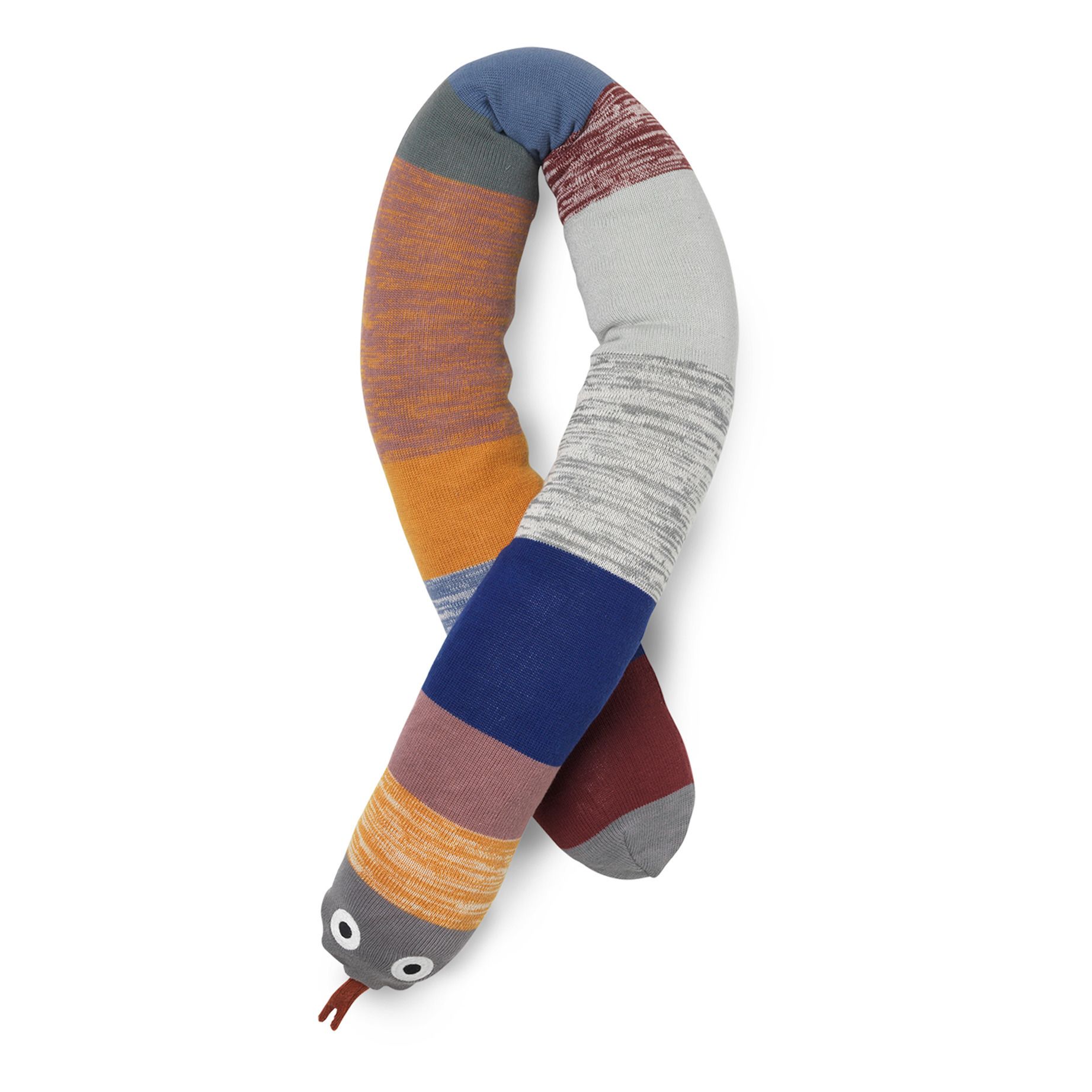Ferm Living Kids - Coussin Dusty Rainbow serpent - Multicolore