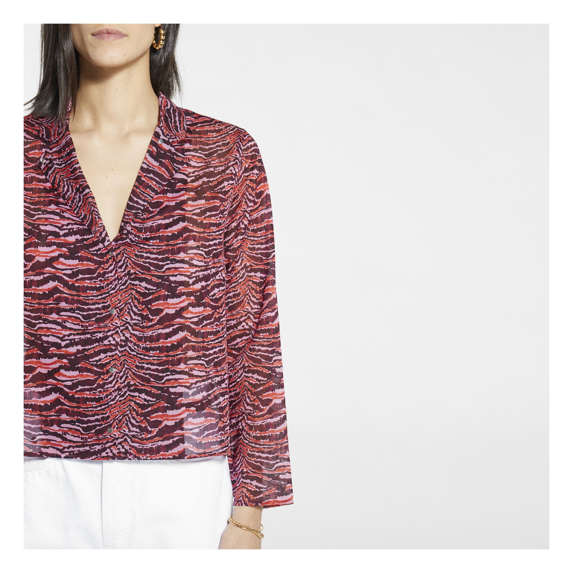 Tily Landscape Blouse Pink Roseanna 