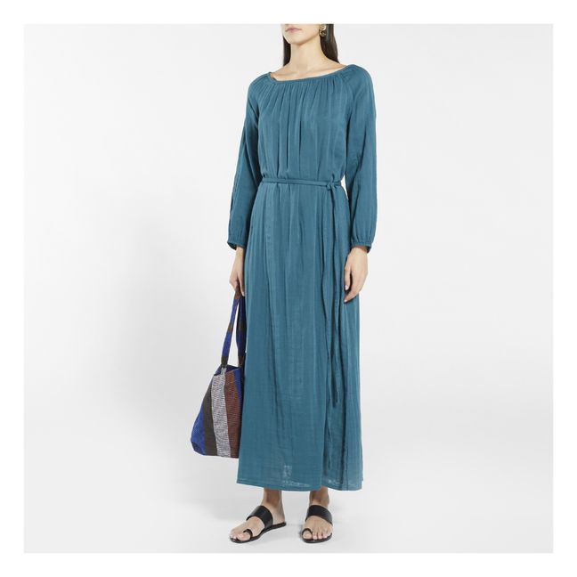 Robe Longue Nina - Collection Femme  | Teal Blue S022