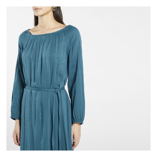 Vestido Largo Nina - Colección Adolescente y Mujer  | Teal Blue S022