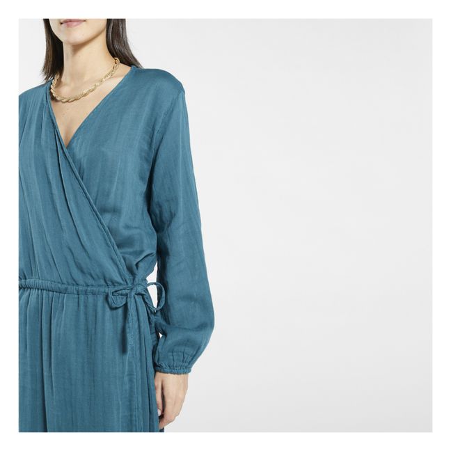 Alma dress -Women's Collection | Teal Blue S022
