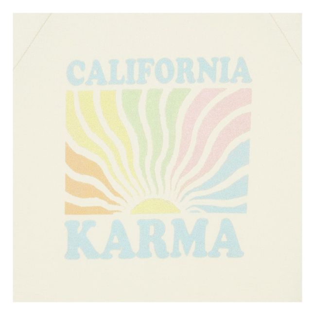 Camiseta California de algodón orgánico Beige
