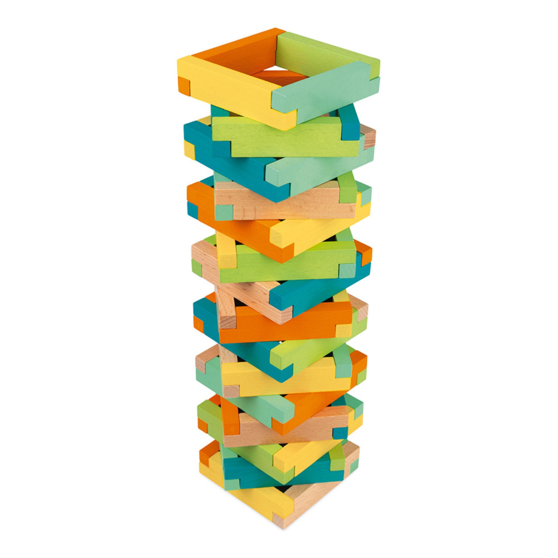 Janod - Set de construction - 60 pièces - Multicolore