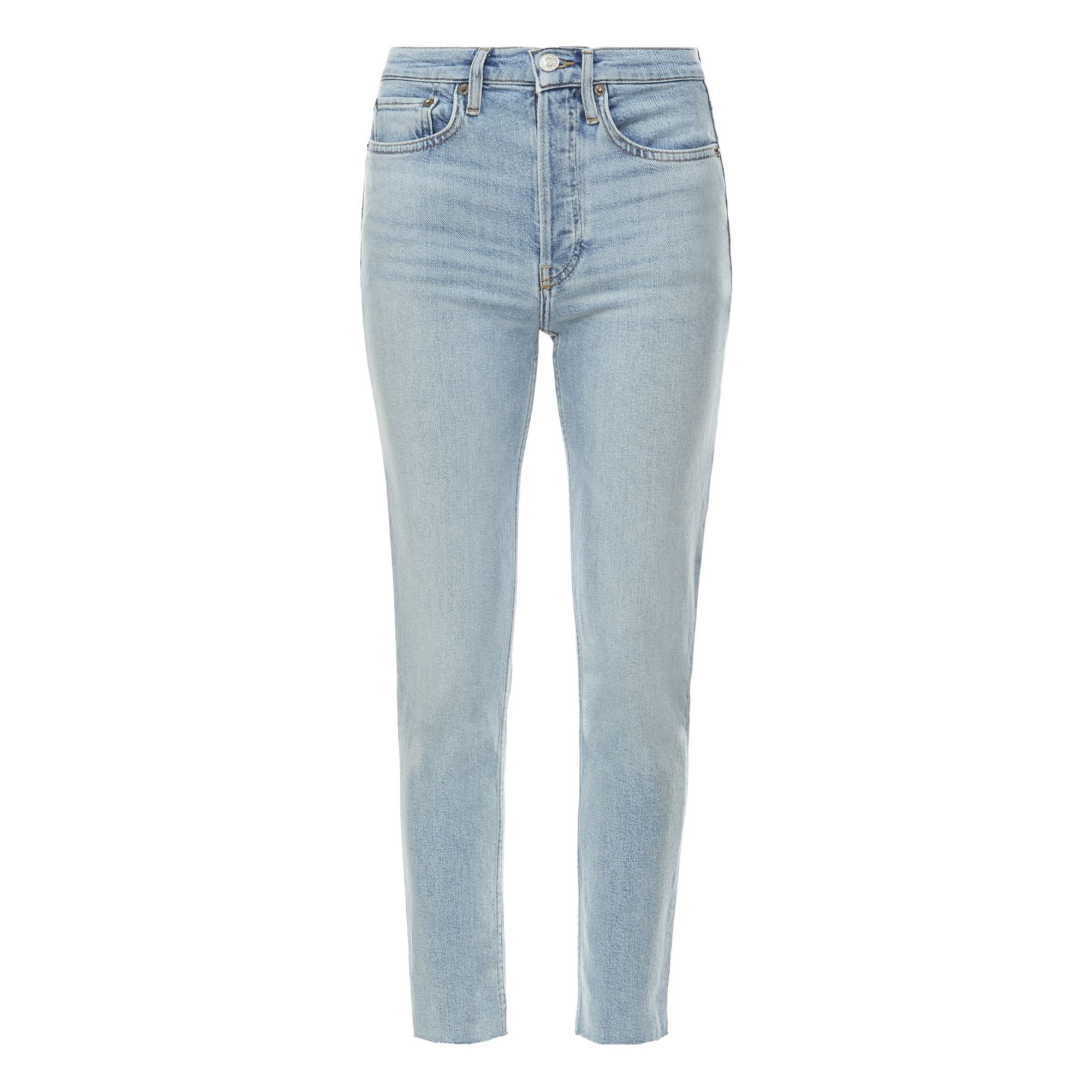 Re/Done - Jean 90's High Rise Ankle Crop - Femme - Perfect Indigo