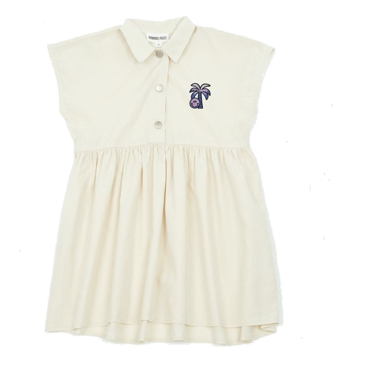 Hundred Pieces - Robe Lyocell - Fille - Blanc cassé