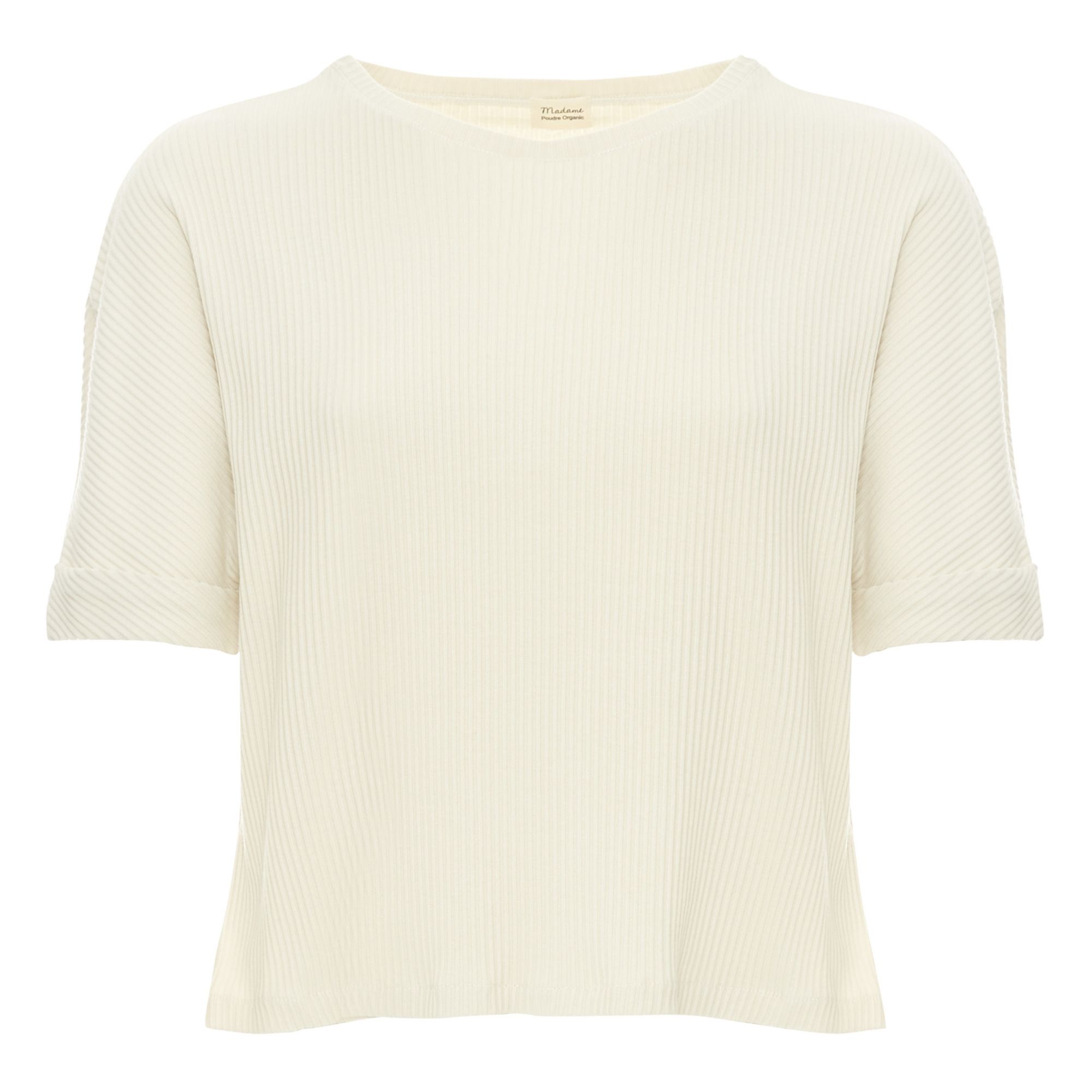 Poudre Organic - T-Shirt Marjolaine Coton Bio - Collection Femme - - Crème