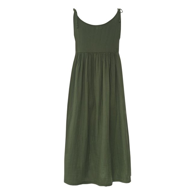 Epimede Spaghetti Strap Dress - Women's Collection - Forest Green