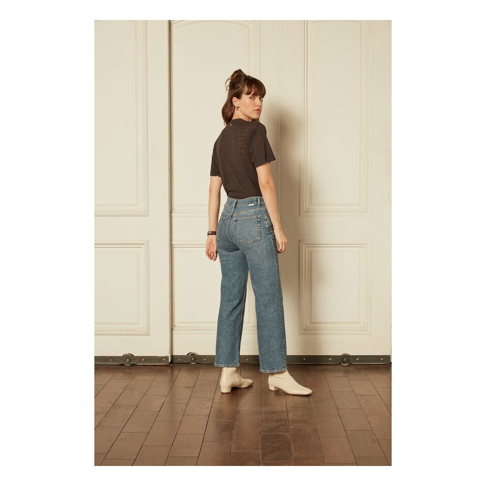 Vaqueros flare con tachuelas de TWIN SET