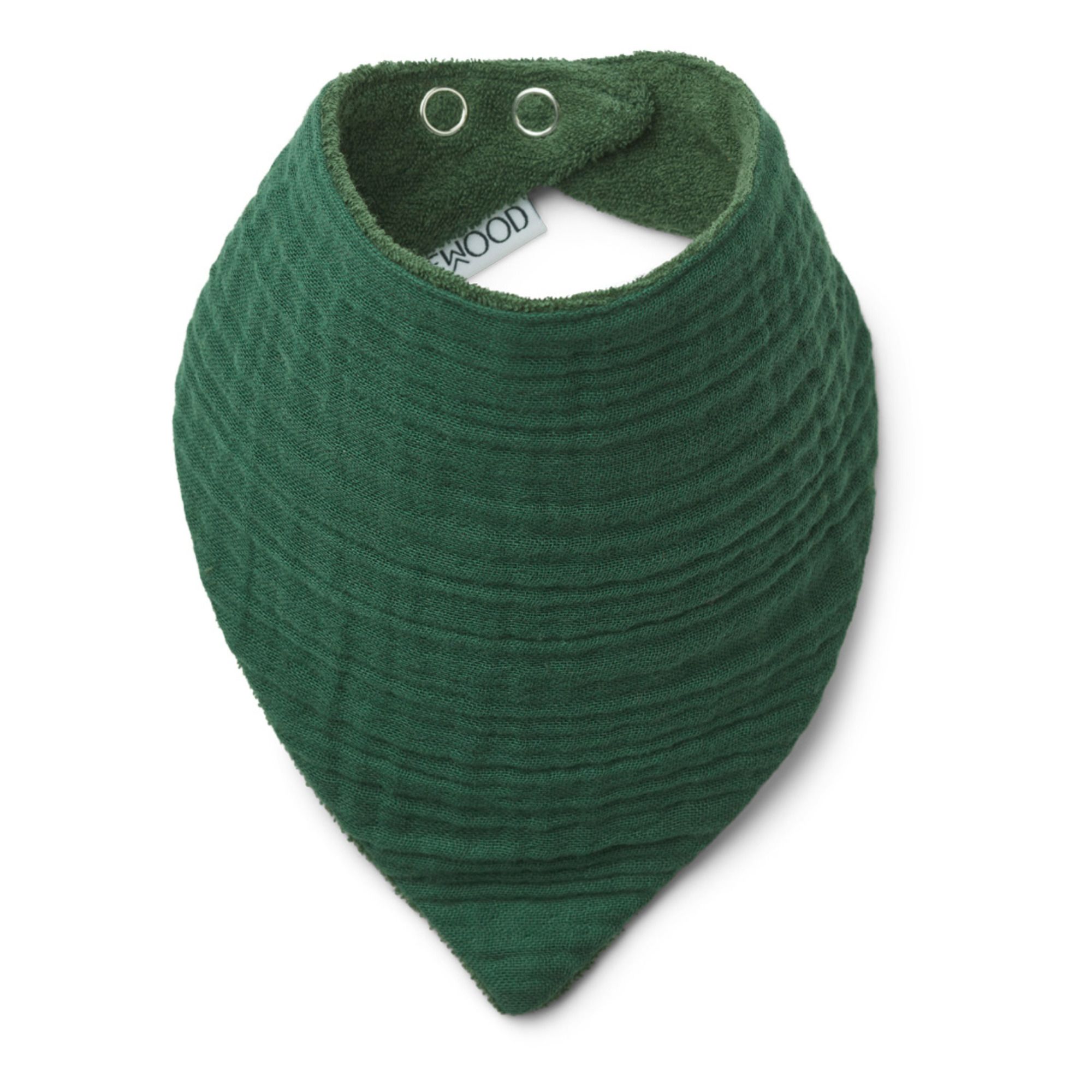 Liewood - Bavoir bandana Andrea en coton bio - Set de 2 - Vert foncé