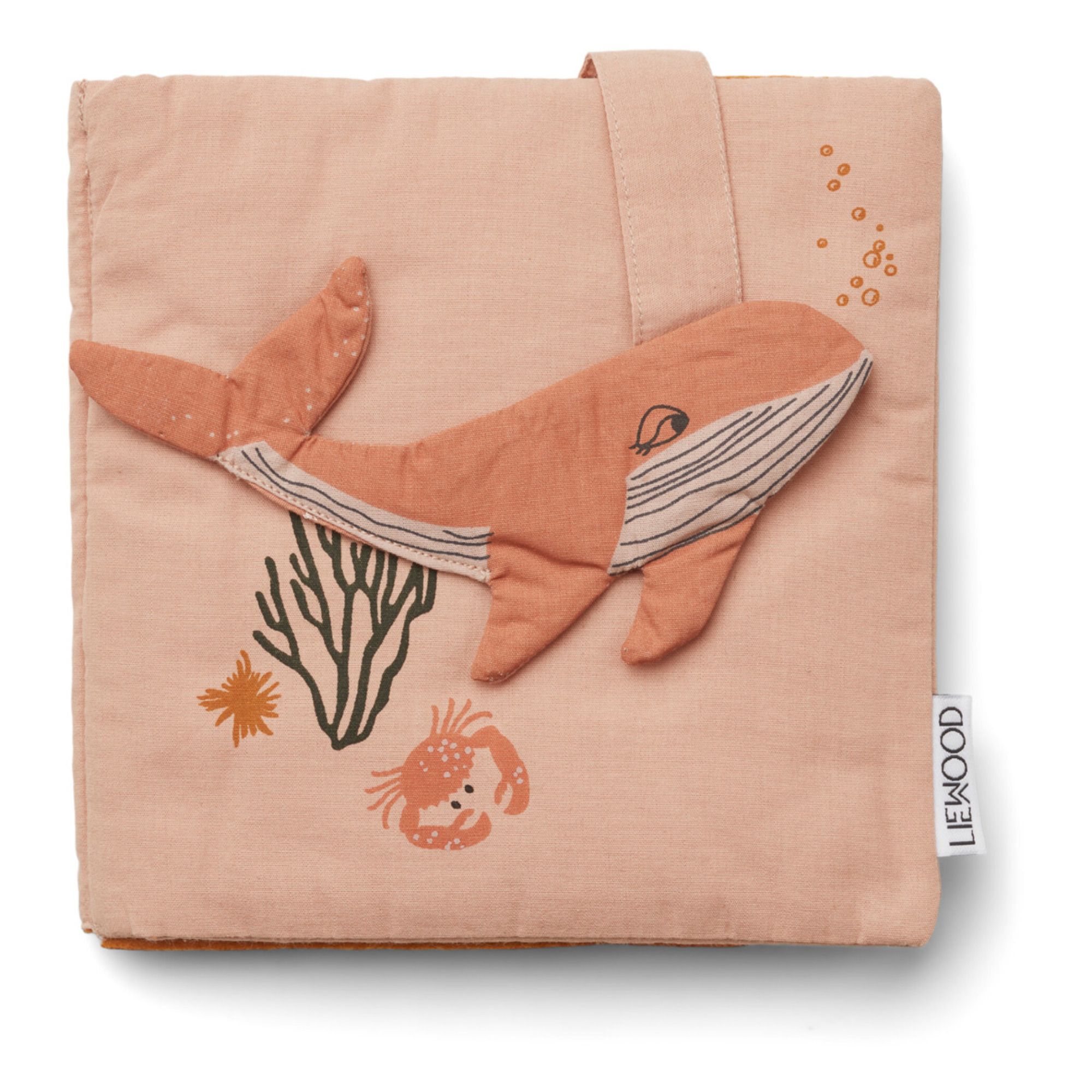 Liewood - Livre-doudou en coton bio - Rose