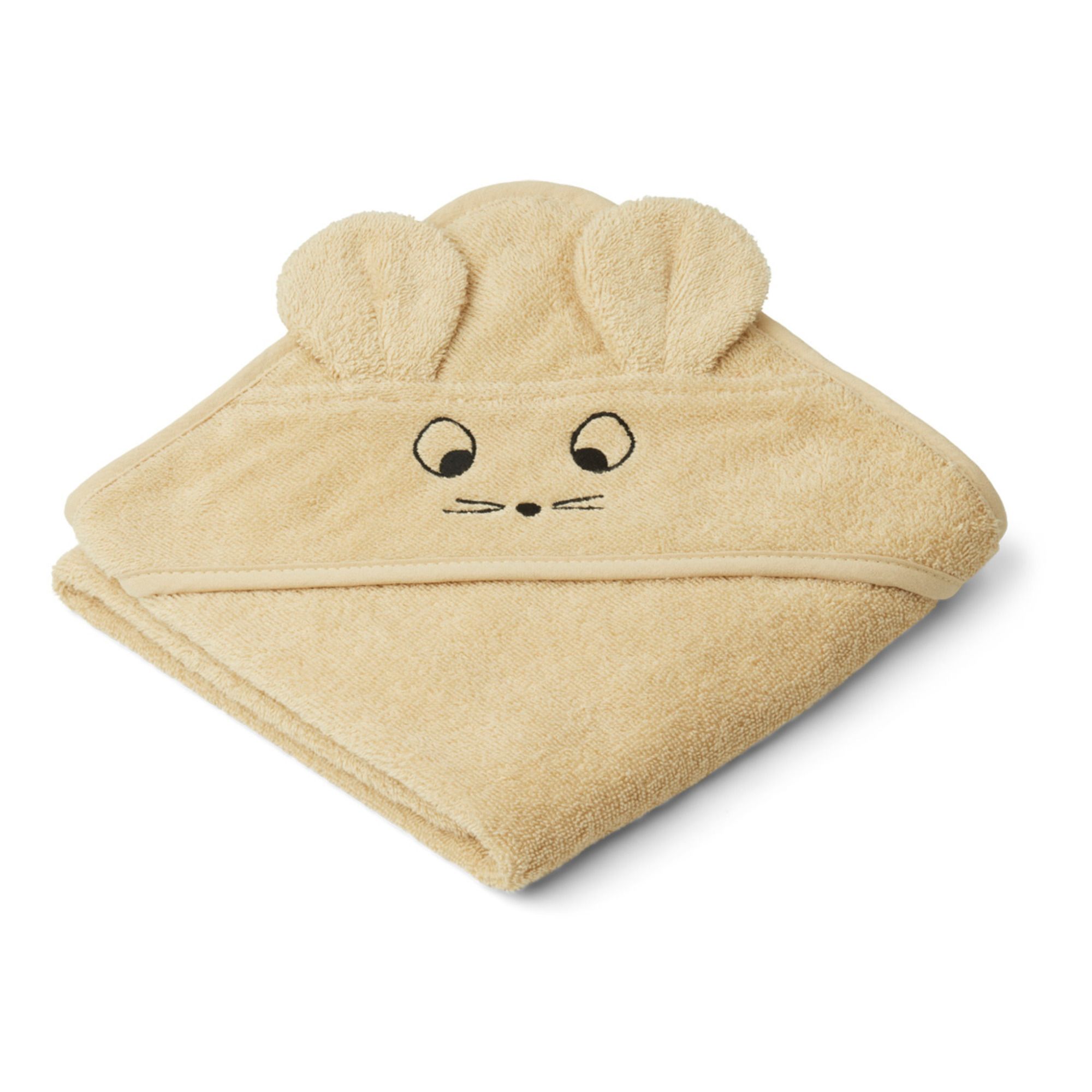 Liewood - Cape de bain Albert en coton bio - Jaune pâle