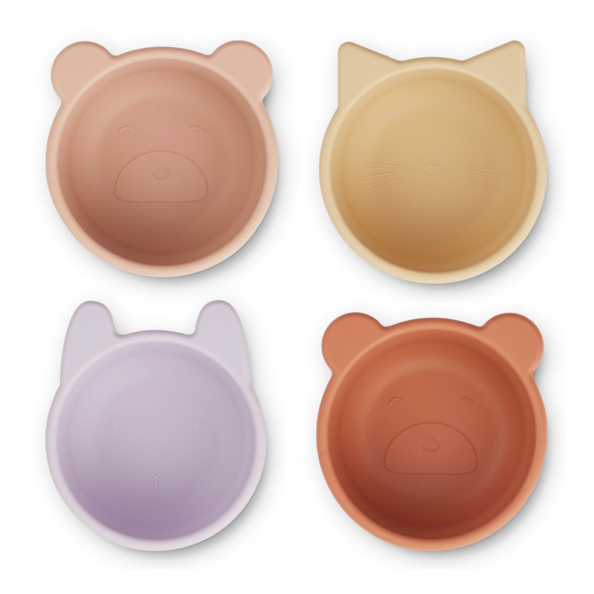 Liewood - Bols Malene en silicone - Set de 4 - Lavande
