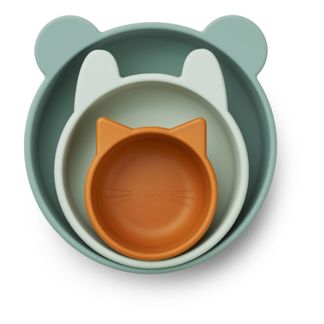 Penguin Bamboo Bowl Grey Fresk Design Children