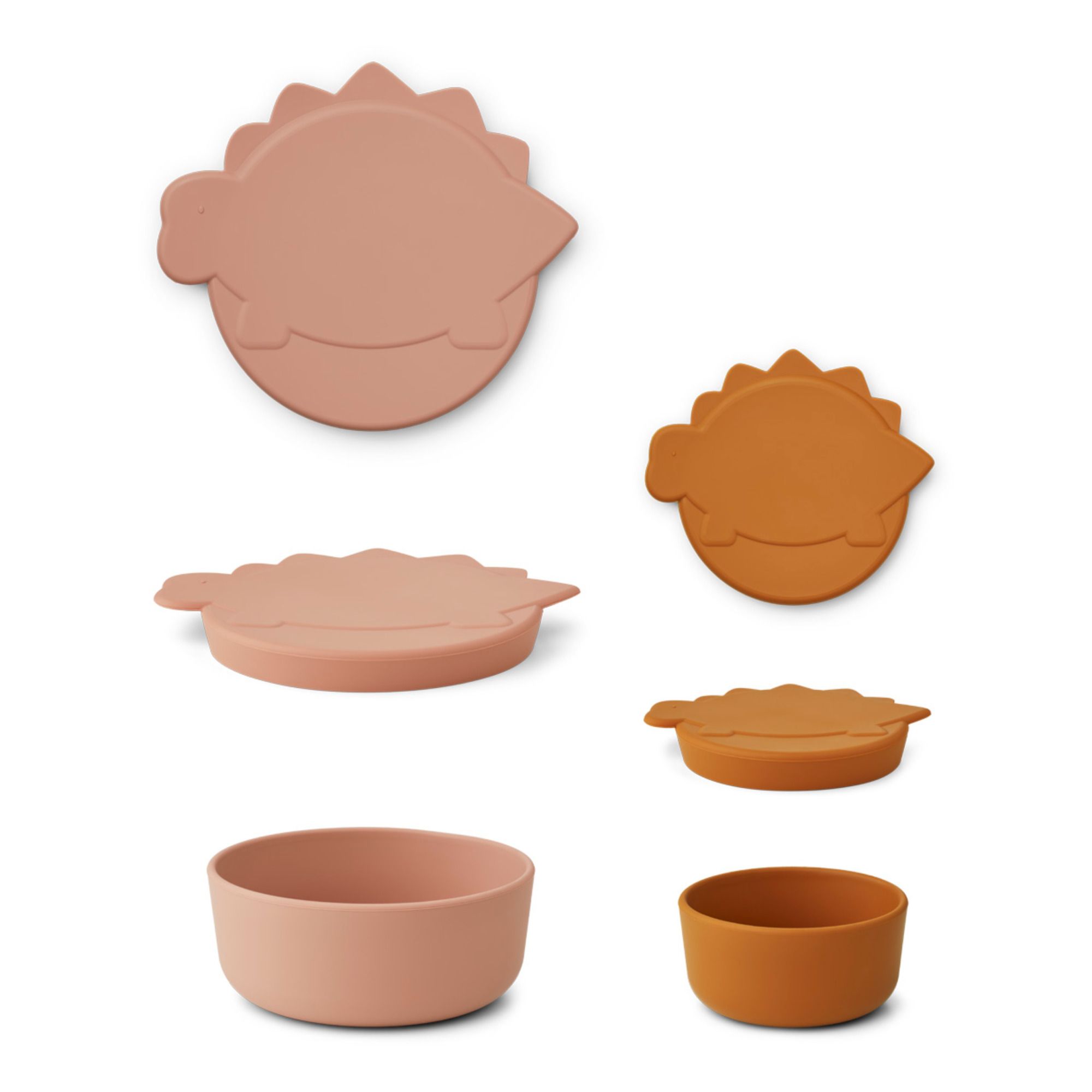 Olav Silicone Snack Box - Set of 2 | Pink- Product image n°0
