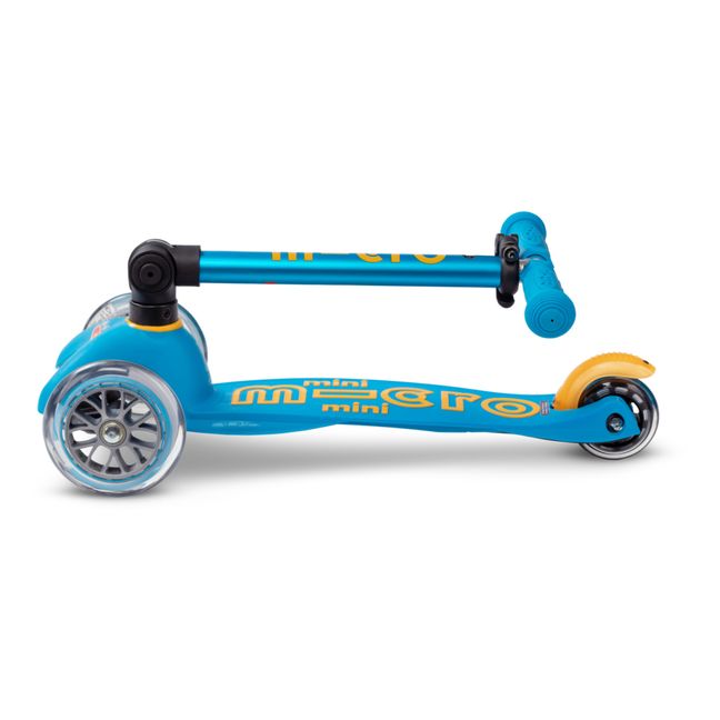 Patinete Mini Micro Deluxe Azul océano rueda LED Micro. Patinetes niños 2  años