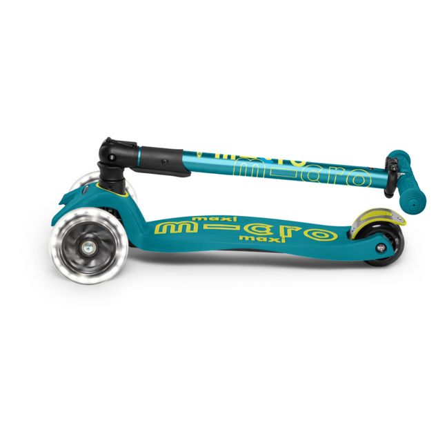 Trottinette Maxi Micro Deluxe Pliable LED | Vert
