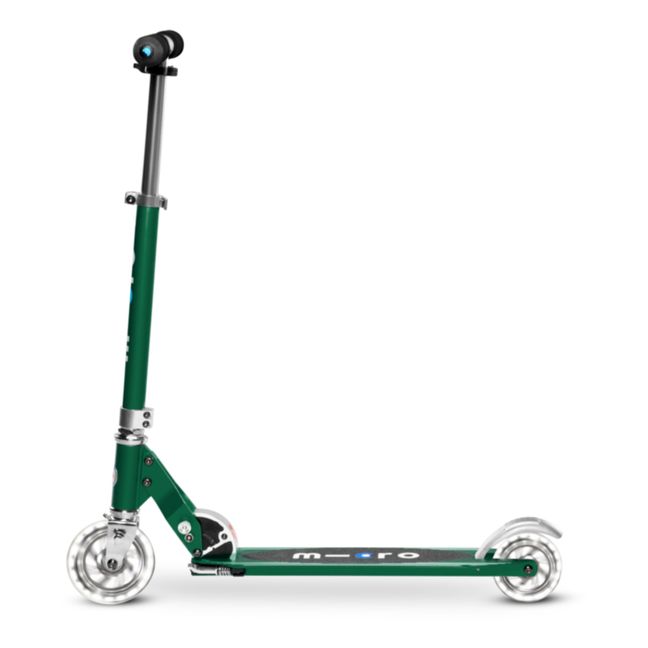 Micro Sprite LED Scooter  Chrome green
