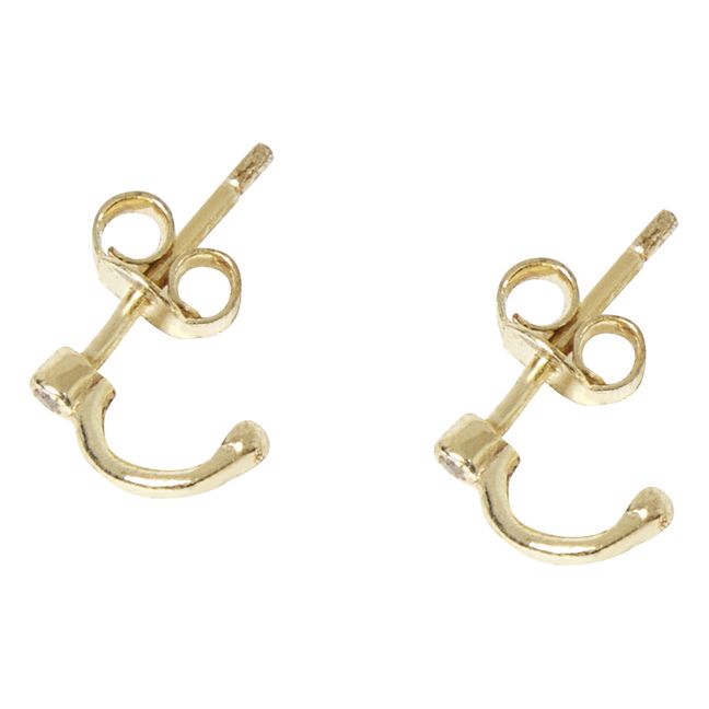 Pendientes de aro Terry | Dorado