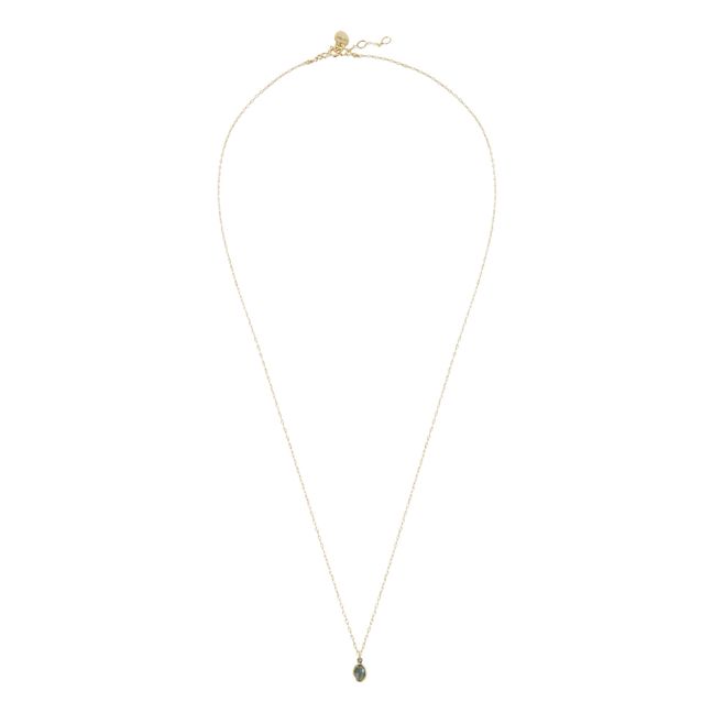 Collar Aby | Azul Gris