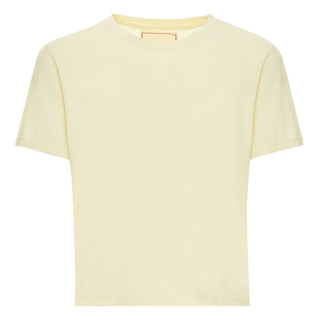 T-shirt Luz Jersey Coton Bio Jaune pâle