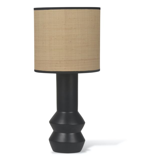 Lampe à poser en céramique | Noir