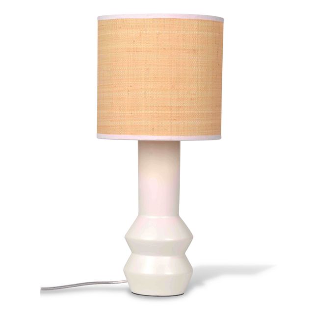 Lampa da tavolo in ceramica | Bianco