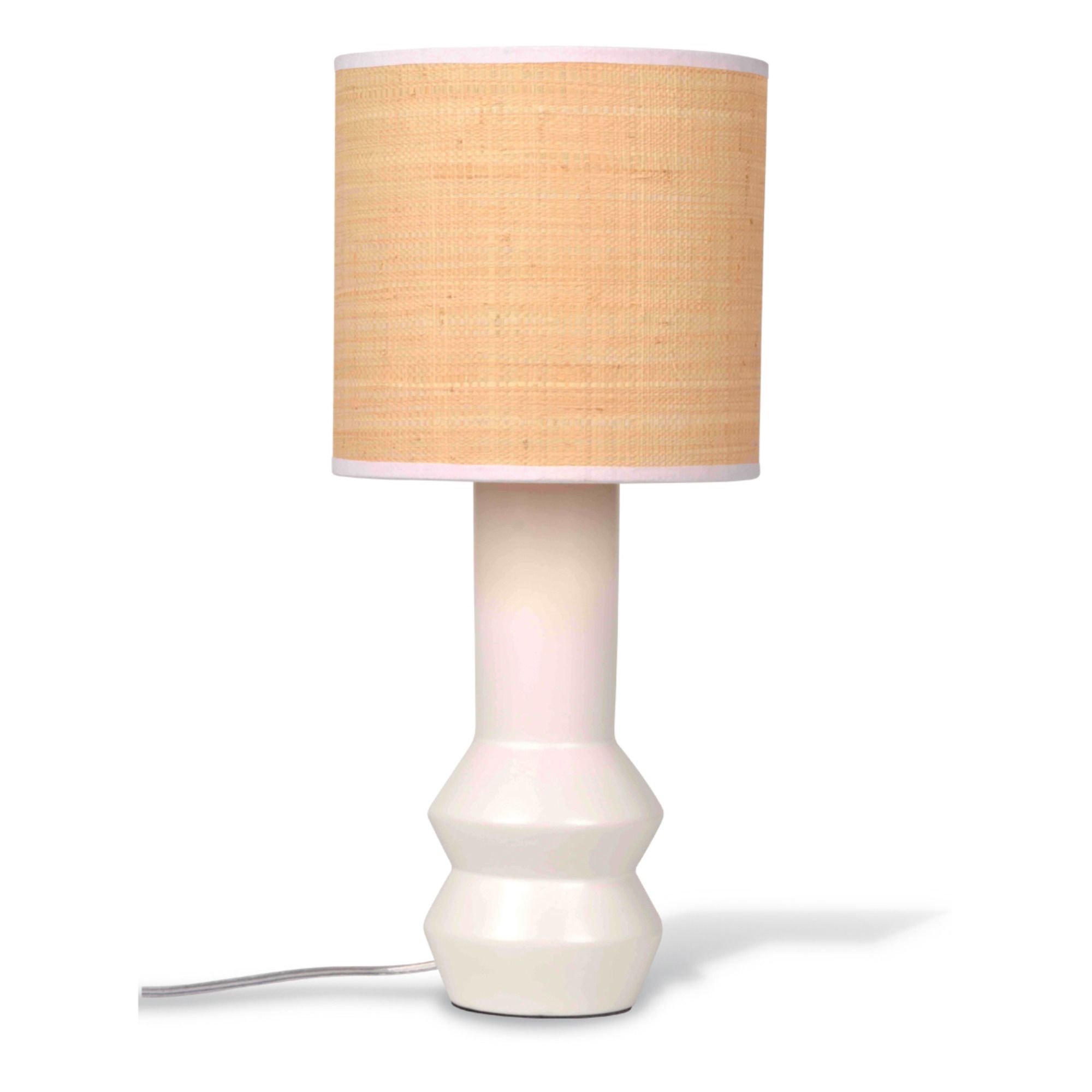 Lámpara de mesa en cerámica | Blanco- Imagen del producto n°0