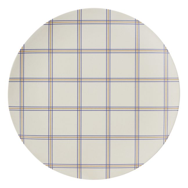 Grid Platter Blue