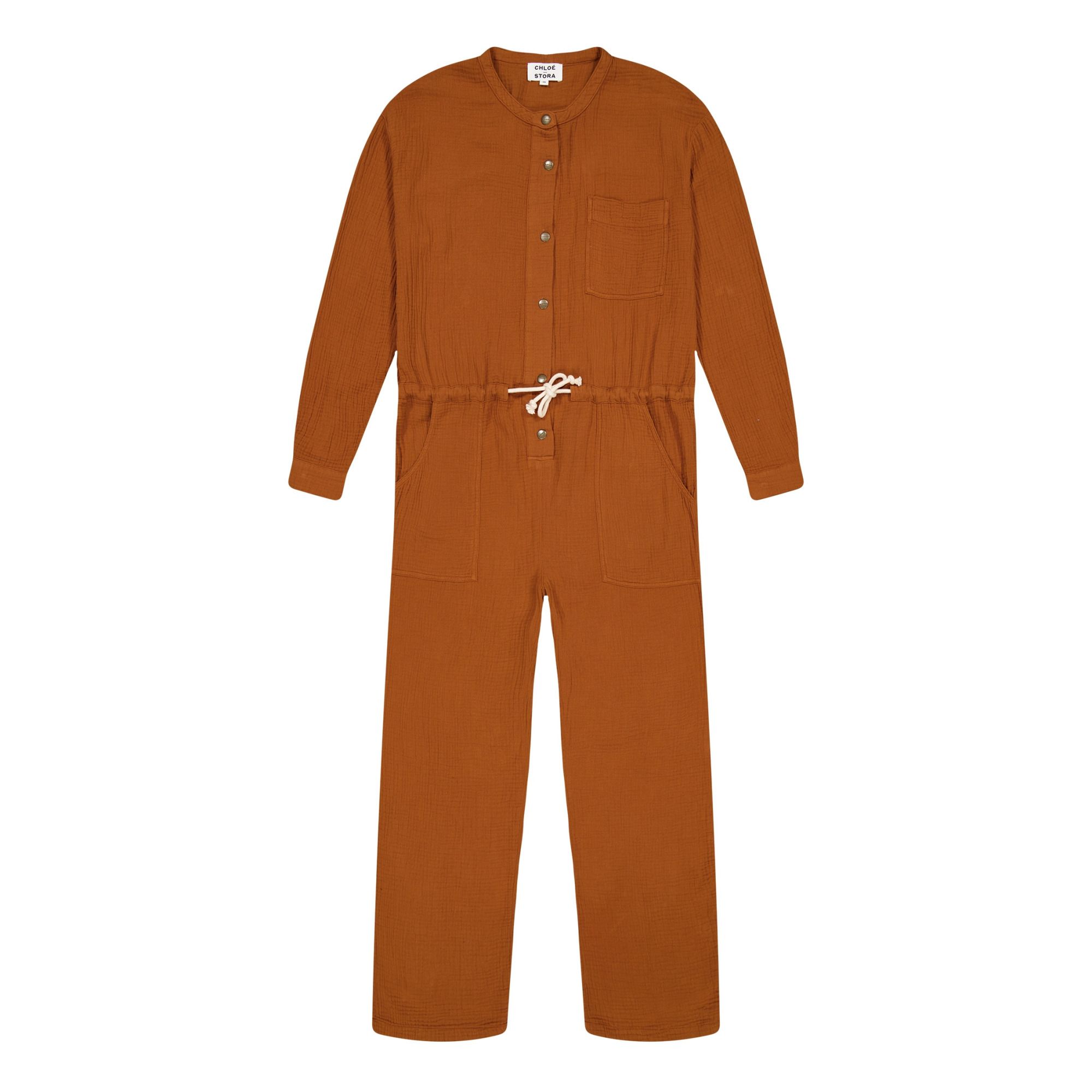 Chloé Stora - Combinaison Hector Gaze de Coton - Femme - Camel