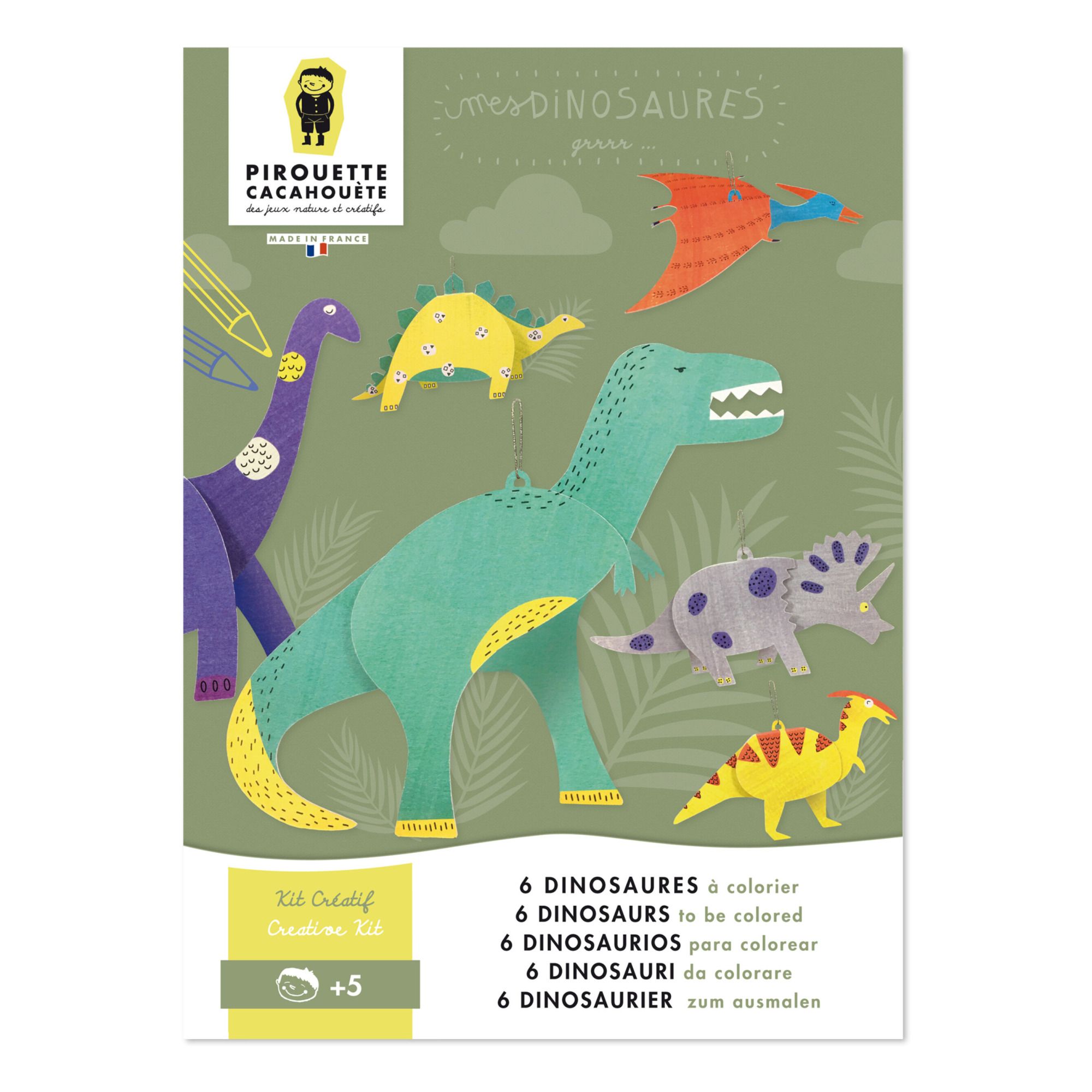 Pirouette Cacahouète - Mes Dinosaures - Multicolore