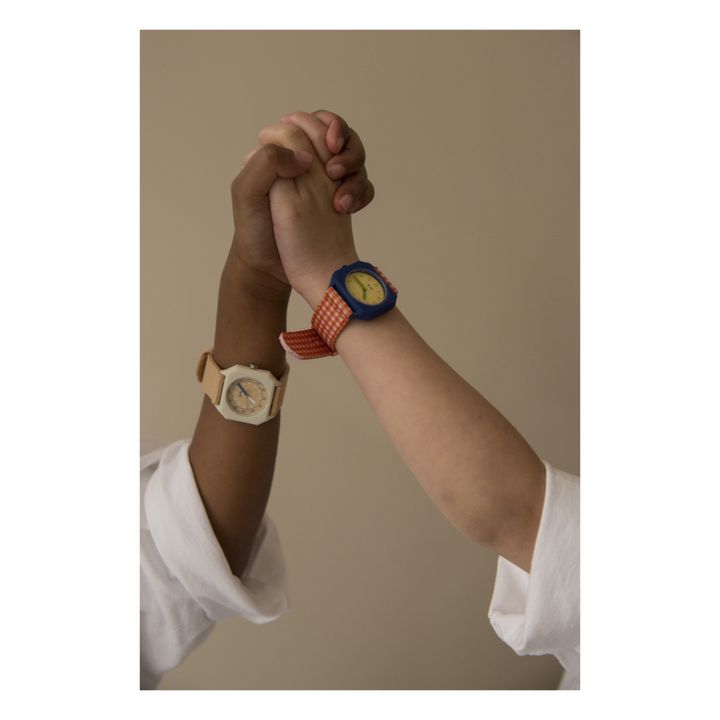 Tinycottons x Mini Kyomo - Reloj Vichy | Óxido- Imagen del producto n°1