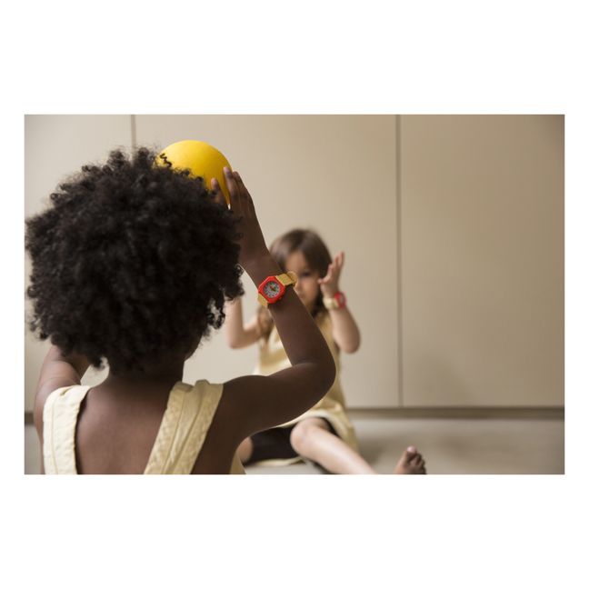 Tinycottons x Mini Kyomo - Reloj Vichy | Amarillo