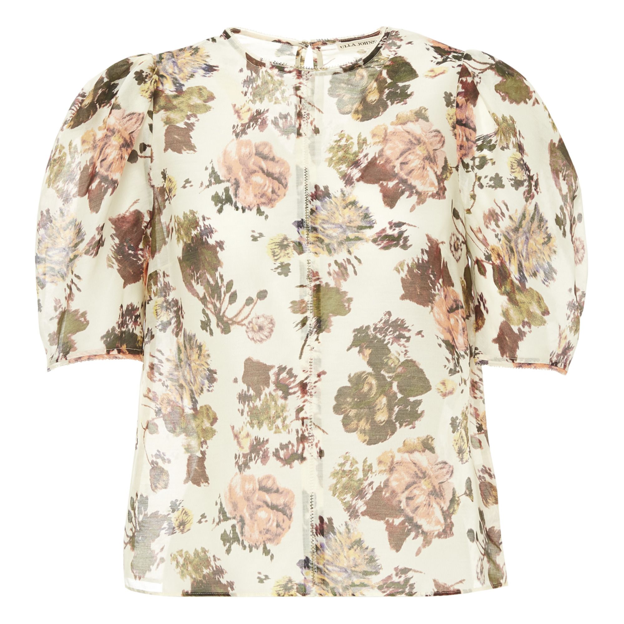 Ulla Johnson - Blouse Lise Organza Coton et Soie - Femme - Ecru
