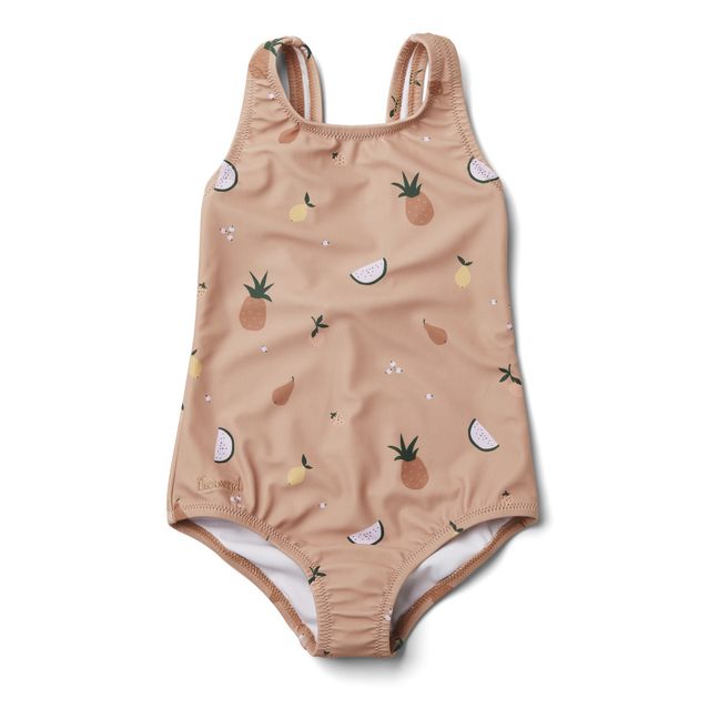 Olivia Metallic Cross Back Swimsuit Gold Finger In The Nose