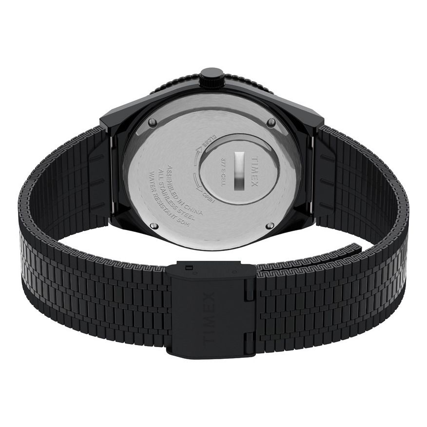 Armbanduhr Q Timex Schwarz- Produktbild Nr. 2
