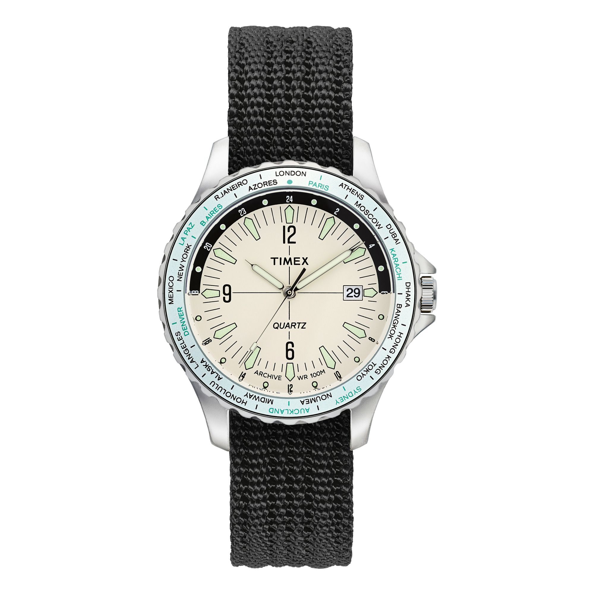 Timex - Navi World Time Watch - Cream | Smallable