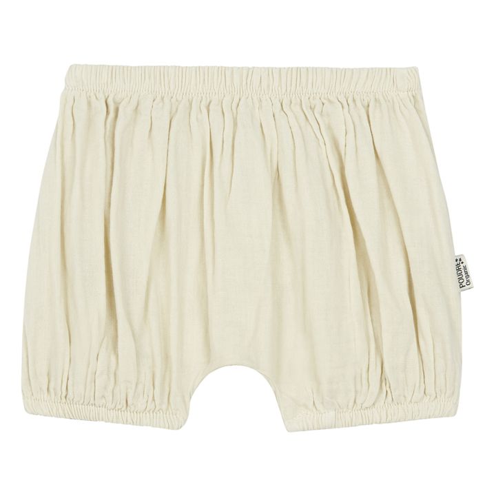 Verbena Double Organic Cotton Muslin Bloomers  | Off white- Product image n°0