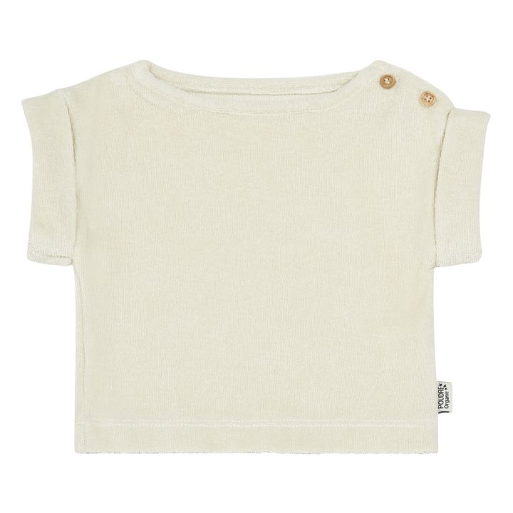 Camiseta Esponja algodón orgánico Laurier | Blanco Roto- Imagen del producto n°0