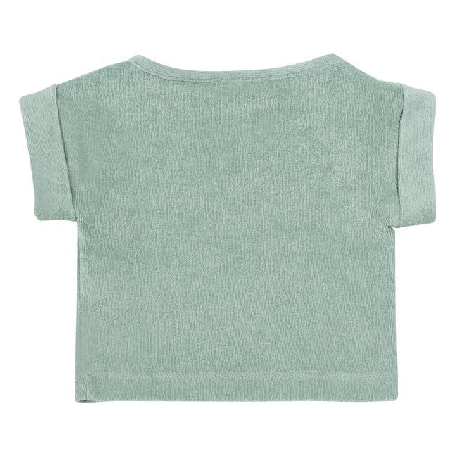 Camiseta Esponja algodón orgánico Laurier Azul
