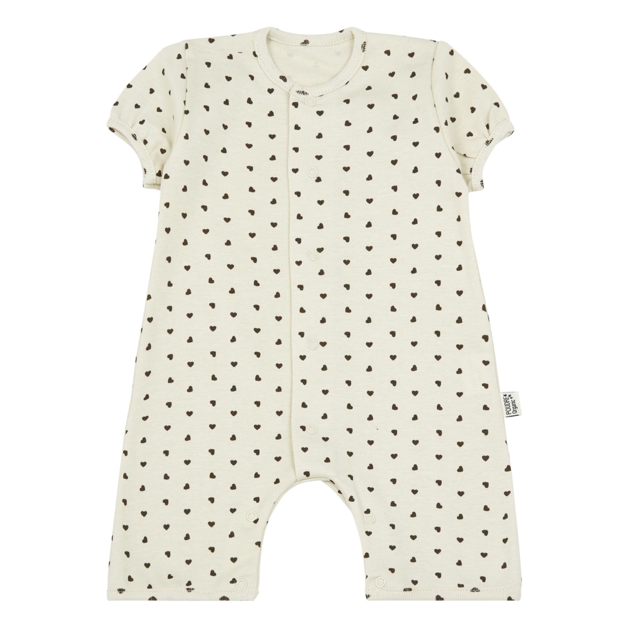 Poudre Organic - Combishort Coton Bio Fenouil - Fille - Marron