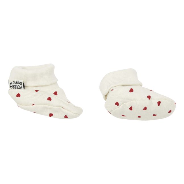 Chaussons Coton Bio Wakame  Rouge