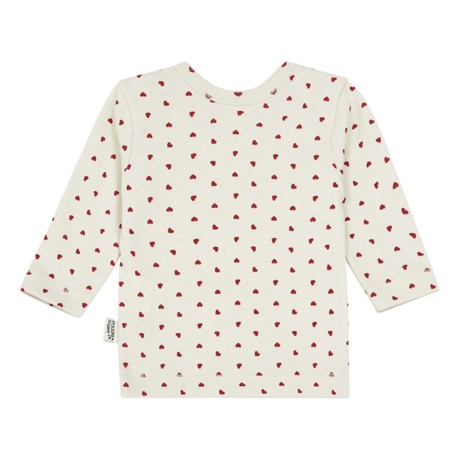 T-Shirt in cotone bio Begonia | Rosso
