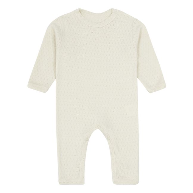 Pyjama Bio-Baumwolle Armoise | Grauweiß