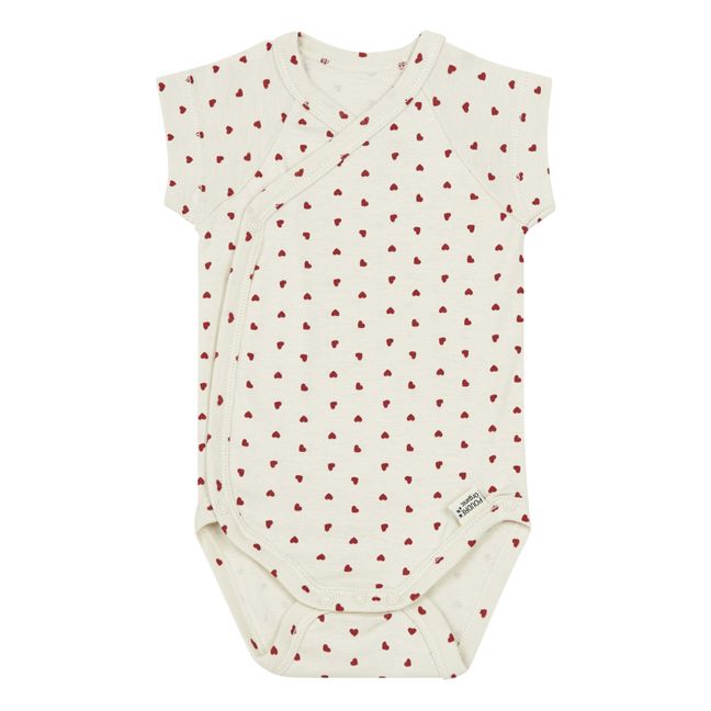 Ivy Organic Cotton Playsuit  | Red