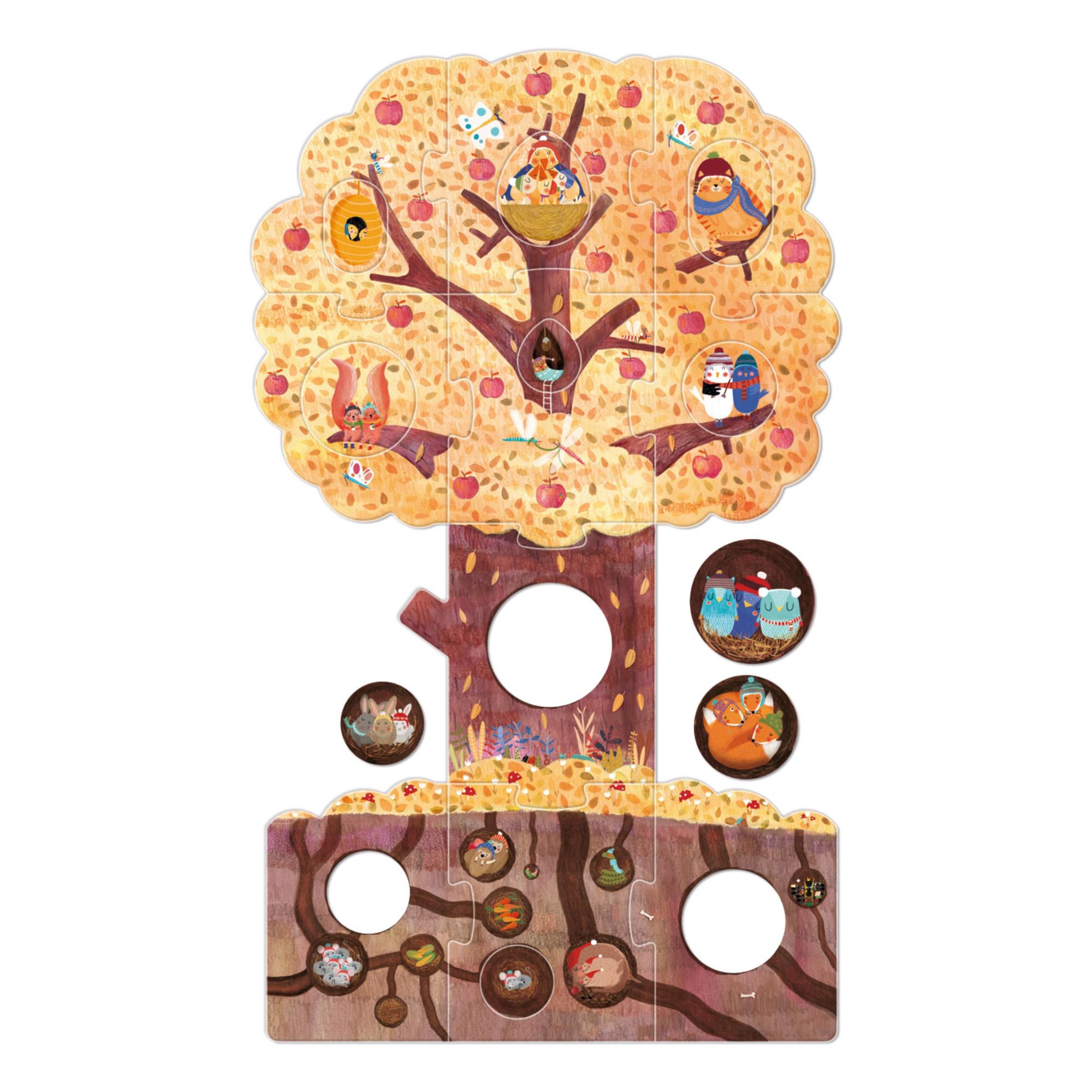 My Little Apple Tree Piece Reversible Puzzle Londji Toys And Hobbies Children