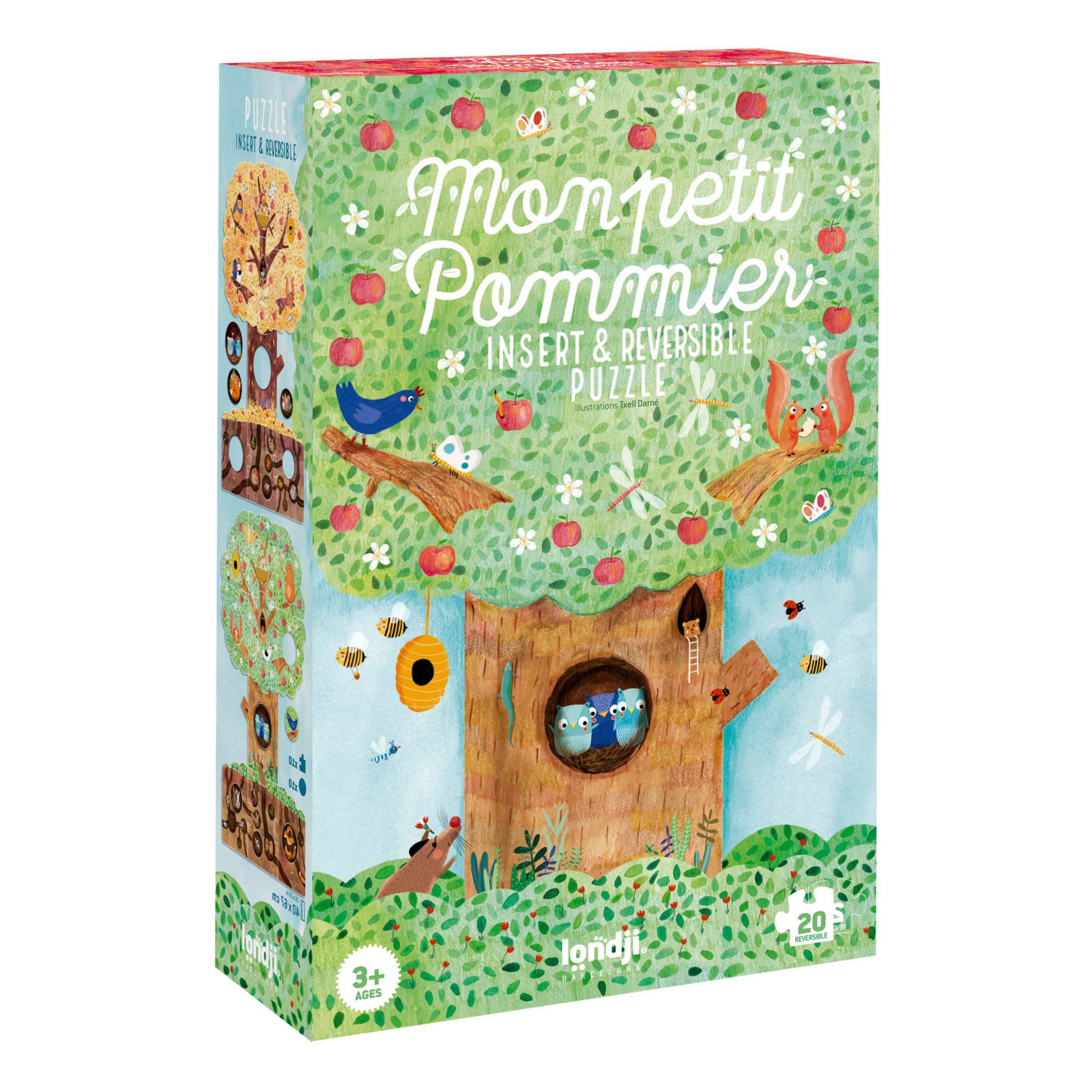 My Little Apple Tree Piece Reversible Puzzle Londji Toys And Hobbies Children